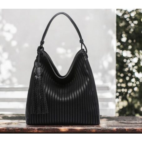 Parisbags női kézitáska - 1247-BV Black 