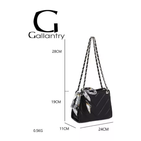 Parisbags női válltáska - C-0133-Fekete 
