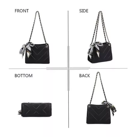 Parisbags női válltáska - C-0133-Fekete 
