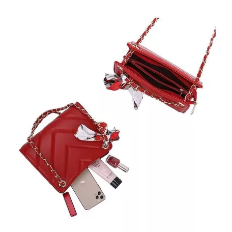 Parisbags női válltáska - C-0133-Piros 
