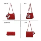 Parisbags női válltáska - C-0133-Piros 