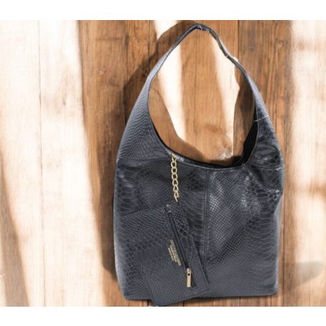 Parisbags női kézitáska - CUIR-01257 Black 