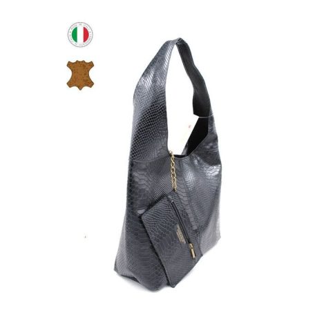 Parisbags női kézitáska - CUIR-01257 Black 