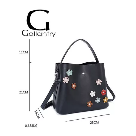 Parisbags női kézitáska - DQ-8578-Fekete 
