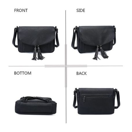 Parisbags női válltáska - HJ-6721-1-Fekete 