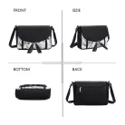 Parisbags női válltáska - HJ-6721-4-Fekete 